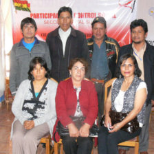 DIRECTIVA. Los representantes de Participacin y Control Social de Sucre.