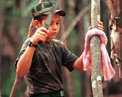 RECLUTAS. Menores vctimas de la guerra.