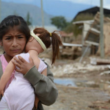 COCHABAMBA. Viviendas se desplomaron en la zona Valle Alto a causa de las intensas lluvias.