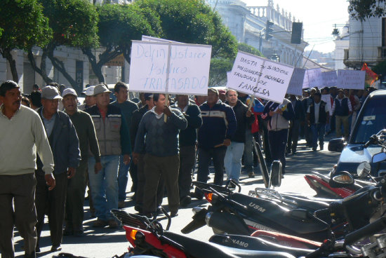 MOVILIZACIN. Los choferes del Transporte Pesado saldrn a las calles la semana que viene en una marcha de protesta.