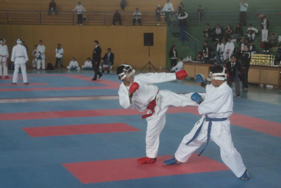 Ayer se cumpli con los ltimos combates del Campeonato Nacional Selectivo de Karate, en el coliseo Jorge Revilla Aldana de Sucre.