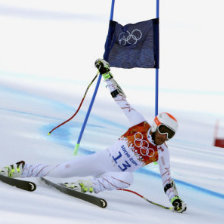 El estadounidense Bode Miller gan el bronce en la prueba de esqu alpino.