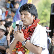 PROPUESTA. El presidente del Estado, Evo Morales Ayma, ayer, en Cochabamba.