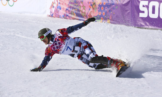 Vic Wild aport ayer con una medalla de oro en la prueba de snowboard para el primer lugar de Rusia en el medallero parcial de los Juegos Olmpicos de invierno, a falta de una jornada.