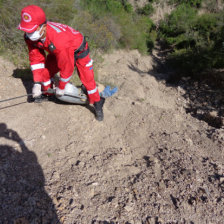 OPERATIVO. Efectivos de la Unidad de Bomberos rescat el cadver ayer.