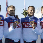 Rusia cosech la medalla de oro en la prueba de bobsleigh a 4, uno de los triunfos en la ltima jornada que le garantiz el primer lugar en el medallero final de los Juegos de Sochi.