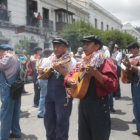 CELEBRACIN. La estudiantina Los Artesanos en la entrada del Carnaval de Antao.