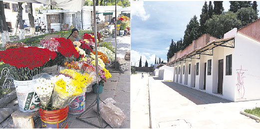 INCOHERENCIA: Floristas continan asentadas en la intemperie; mientras la nueva infraestructura est abandonada.