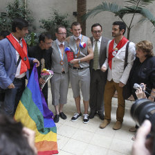 FELICES. Los recin casados en Buenos Aires.