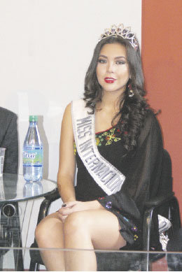 BELLEZA. Miss Chuquisaca, Adriana Delgadillo.