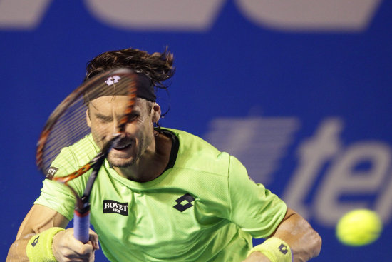 El espaol David Ferrer durante uno de sus ltimos partidos.