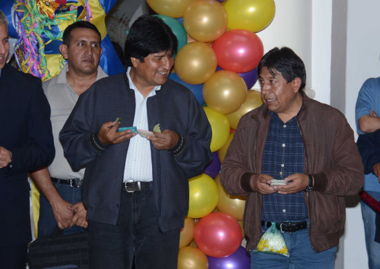 PRESIDENTE. Evo Morales.