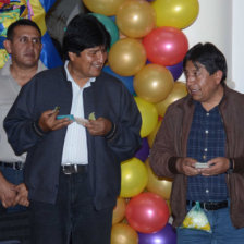 PRESIDENTE. Evo Morales.