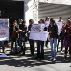 PROTESTAS. Un colectivo de mujeres censur el regreso de Javier Humana a la Asamblea Legislativa Departamental.