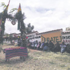 TRADICIN. La pukara se arm junto a la avenida Juana Azurduy de Padilla.