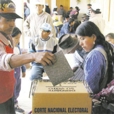 APRESTOS. Los bolivianos acudirn a las urnas en el segundo semestre de este ao para elegir presidente y asamblestas.