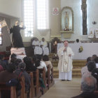 FE. La misa en homenaje a San Juan de Dios.