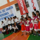 ESFUERZO. Los estudiantes presentaron su talento y dedicacin en danzas.