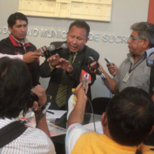 Machicado lleg en la vspera a la Capital del pas.