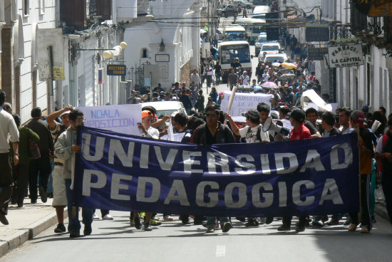 PRESIN. La marcha de los estudiantes de la Pedaggica.