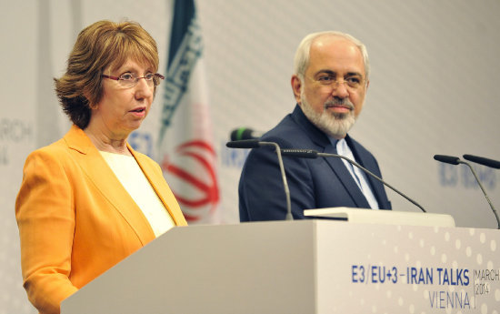 EVALUACIN. Catherine Ashton (izda), y el ministro iran de Exteriores, Javad Zarif.