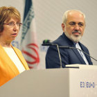 EVALUACIN. Catherine Ashton (izda), y el ministro iran de Exteriores, Javad Zarif.