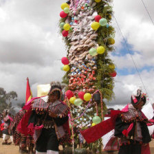 CULTURA. La expresin del Pujllay de la cultura yampara en Tarabuco.