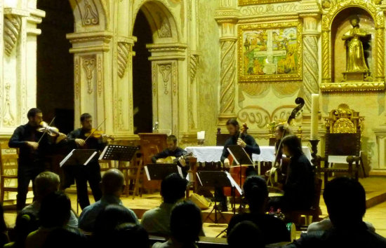 RECITAL. Una de las presentaciones durante el Festival de Msica Barroca de las Misiones.