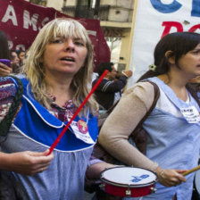 PROTESTA. Los maestros en Buenos Aires exigen un aumento salarial del 35%.