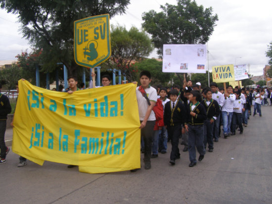 MOVIMIENTO. La marcha realizada el sbado.