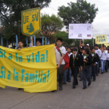 MOVIMIENTO. La marcha realizada el sbado.