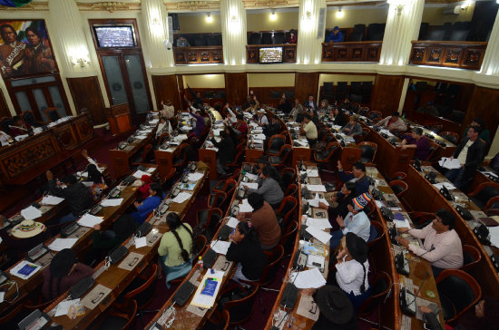 DEBATE. En la Cmara de Diputados.