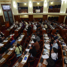 DEBATE. En la Cmara de Diputados.