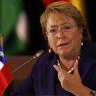 POSICIN. La presidenta de Chile, Michelle Bachelet.