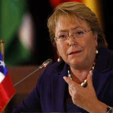 POSICIN. La presidenta de Chile, Michelle Bachelet.