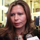 POSICIN. La ministra de Justicia, Elizabeth Gutirrez respalda la reduccin de personal.