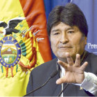 DECISIN. El presidente Evo Morales anuncia cambios en la ley minera.