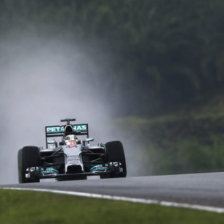 El piloto britnico Lewis Hamilton ayer, en la ltima prueba de clasificacin para el Gran Premio de Malasia.