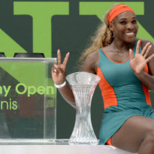 La estadounidense Serena Williams se coron campeona en Miami.