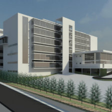 Maqueta. La Gobernacin se comprometi a construir un hospital de tercer nivel.