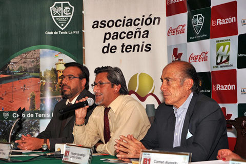 Durante la presentacin del torneo.