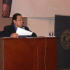 AUDIENCIA. El director del BCB, Abraham Prez, en la rendicin pblica de cuentas en Sucre.