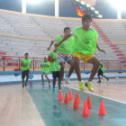 El plantel del chaco chuquisaqueño entrenó ayer en el coliseo Polideportivo de la zona de Garcilazo.
