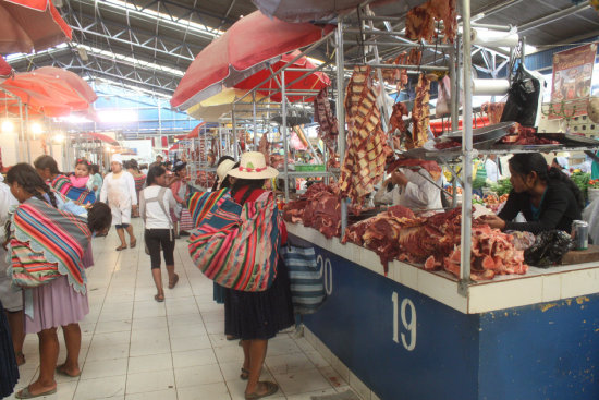 CARNE. En Sucre, no hay problemas de abastecimiento ni de precios.