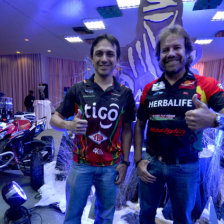 Salvatierra (i) y Nosiglia confirmaron su presencia en el Dakar 2015.