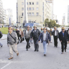 DETERMINACIN. Los dirigentes de los cooperativistas mineros abandonaron el dilogo con el Gobierno en La Paz, el pasado jueves.