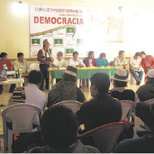 Encuentro. El evento realizado ayer, en la Casa de los Demcratas, en Sucre.