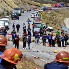 CONFLICTO. Los cooperativistas mineros sostuvieron un bloqueo nacional de carreteras la pasada semana.