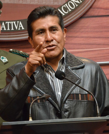 SENADO. El presidente Eugenio Rojas.