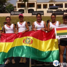 Las integrantes del equipo boliviano que logr un ascenso histrico en el tenis internacional.